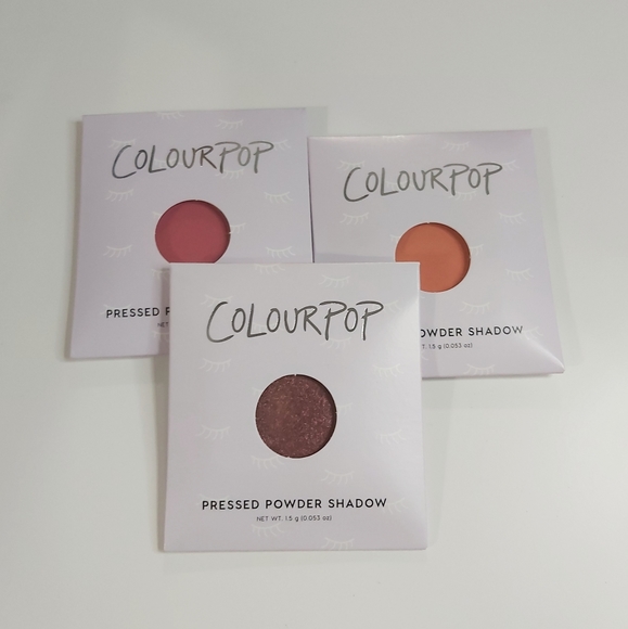 BNIB colourpop single shadow bundle